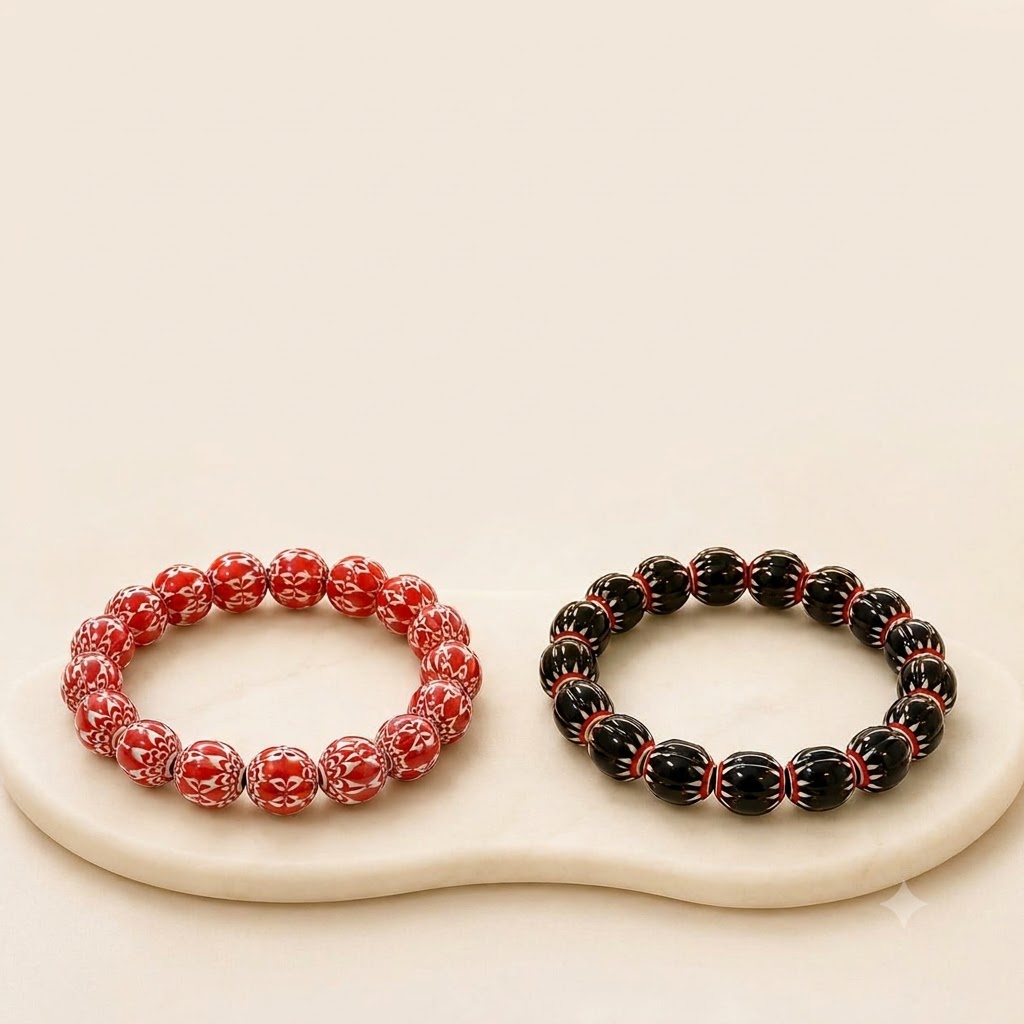Artisan Stone Coated Patterned Bracelet Collection - Image 3