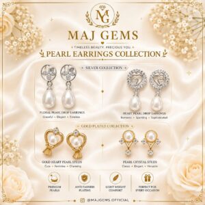 Signature Pearl Earrings Collection (Silver & Gold Plated)